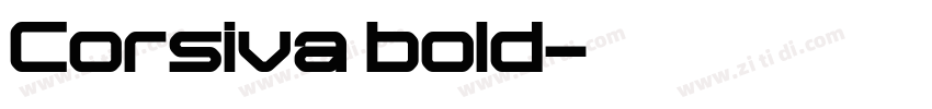 Corsiva bold字体转换 Corsiva bold字体转换